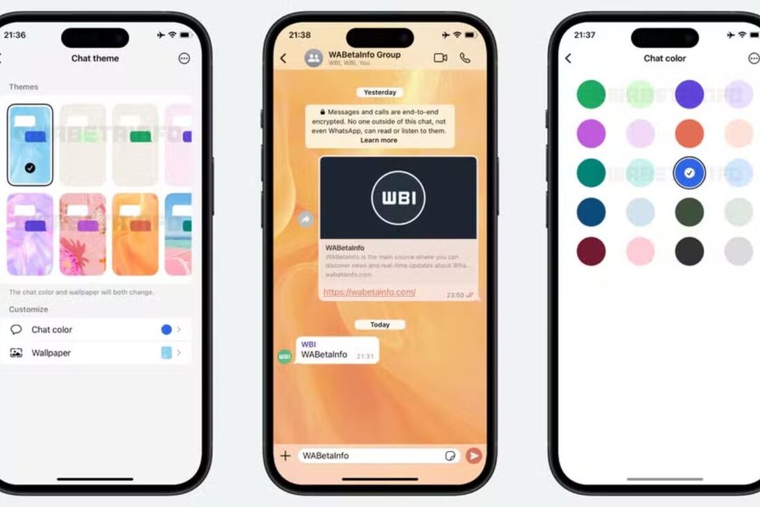 WhatsApp testa nova função para aplicar cores que vão além do ...